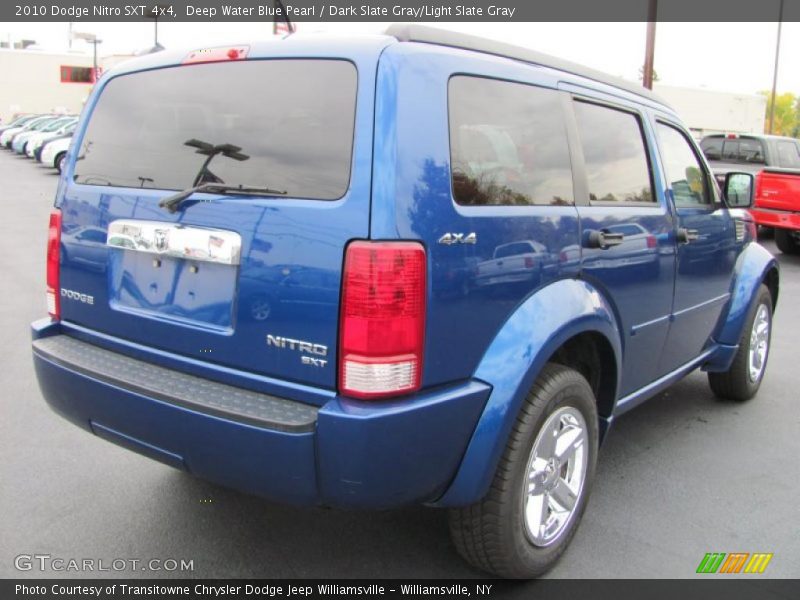 Deep Water Blue Pearl / Dark Slate Gray/Light Slate Gray 2010 Dodge Nitro SXT 4x4