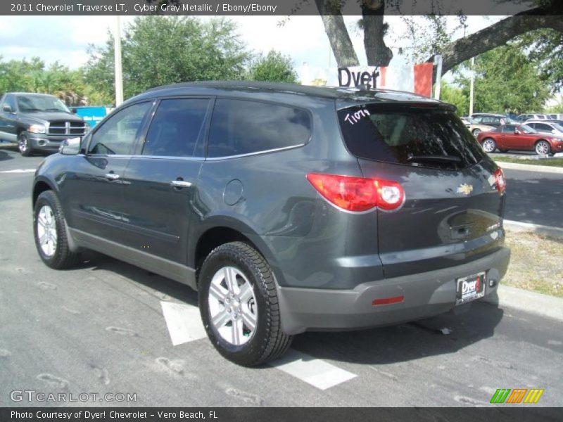 Cyber Gray Metallic / Ebony/Ebony 2011 Chevrolet Traverse LT