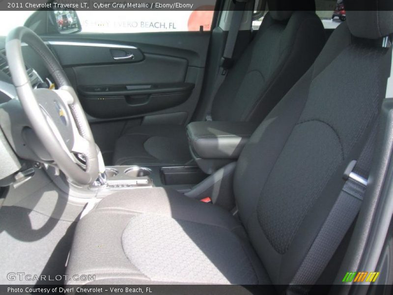 Cyber Gray Metallic / Ebony/Ebony 2011 Chevrolet Traverse LT