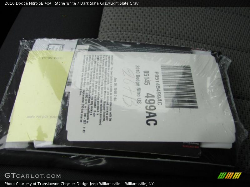 Stone White / Dark Slate Gray/Light Slate Gray 2010 Dodge Nitro SE 4x4