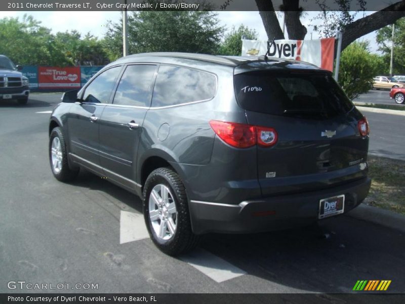 Cyber Gray Metallic / Ebony/Ebony 2011 Chevrolet Traverse LT