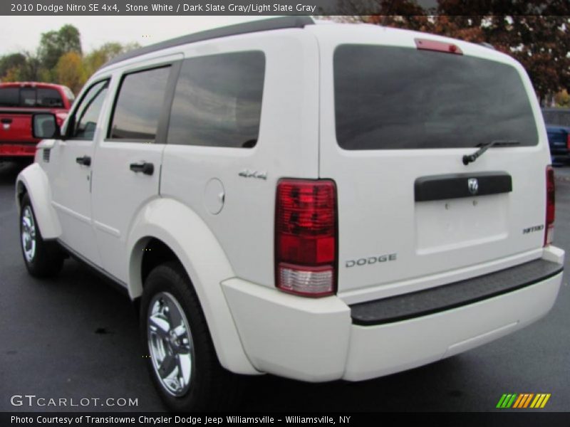 Stone White / Dark Slate Gray/Light Slate Gray 2010 Dodge Nitro SE 4x4