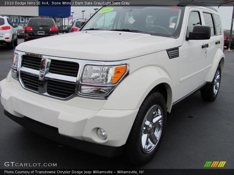 Stone White / Dark Slate Gray/Light Slate Gray 2010 Dodge Nitro SE 4x4