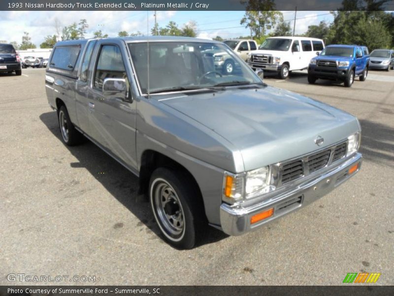 Platinum Metallic / Gray 1993 Nissan Hardbody Truck Extended Cab