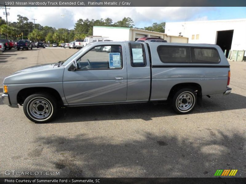 Platinum Metallic / Gray 1993 Nissan Hardbody Truck Extended Cab