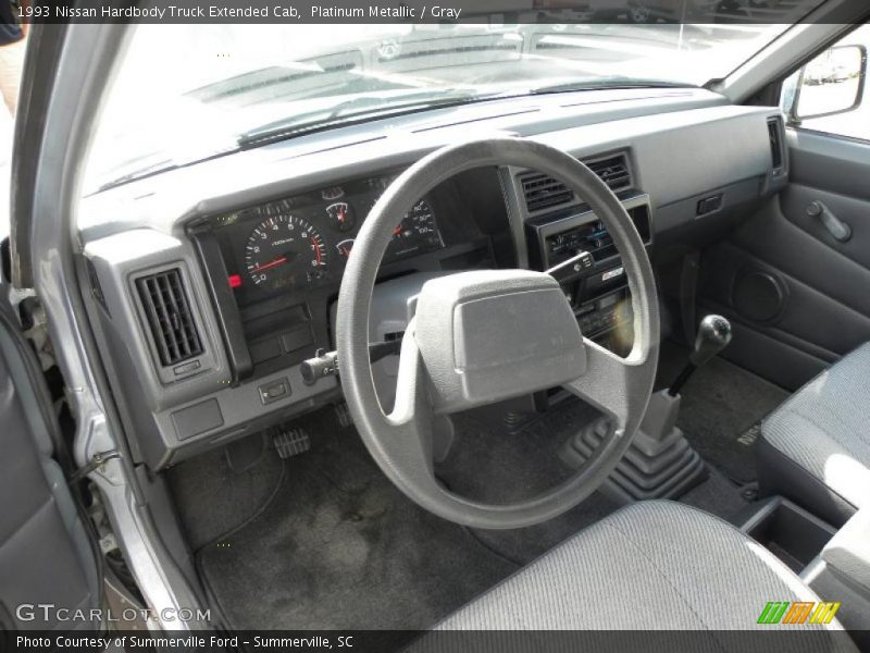 Platinum Metallic / Gray 1993 Nissan Hardbody Truck Extended Cab