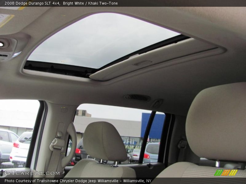 Bright White / Khaki Two-Tone 2008 Dodge Durango SLT 4x4