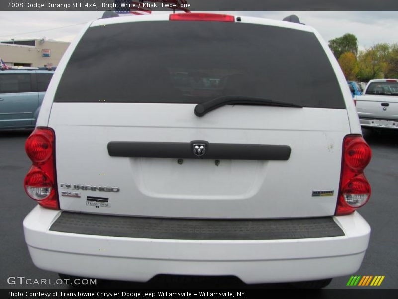 Bright White / Khaki Two-Tone 2008 Dodge Durango SLT 4x4