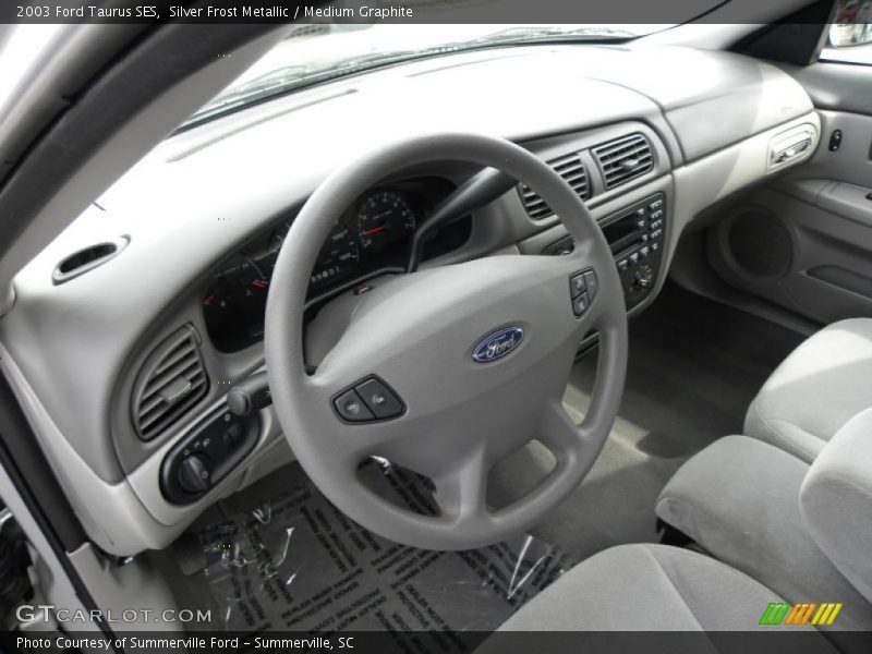 Silver Frost Metallic / Medium Graphite 2003 Ford Taurus SES