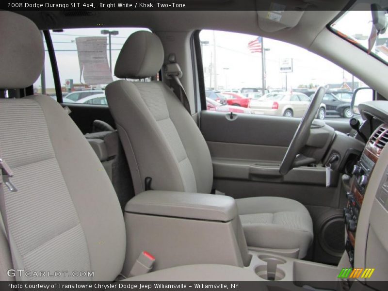 Bright White / Khaki Two-Tone 2008 Dodge Durango SLT 4x4