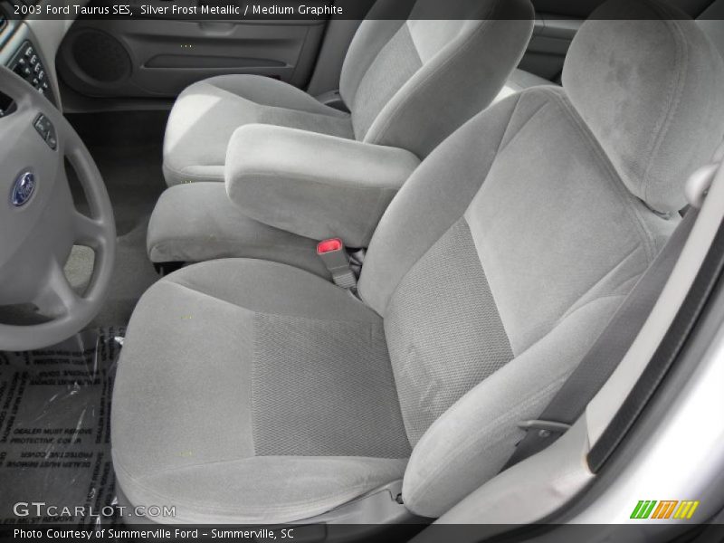 Silver Frost Metallic / Medium Graphite 2003 Ford Taurus SES