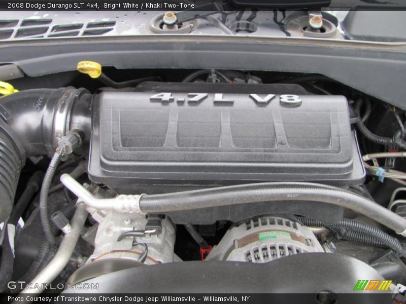 Bright White / Khaki Two-Tone 2008 Dodge Durango SLT 4x4