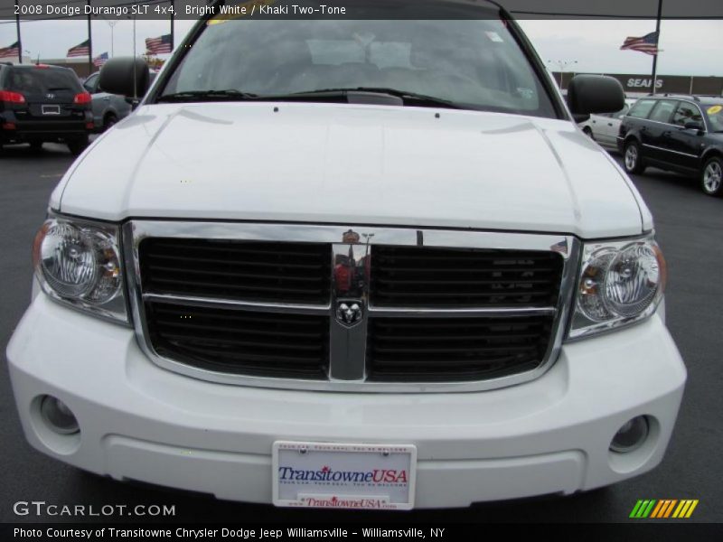 Bright White / Khaki Two-Tone 2008 Dodge Durango SLT 4x4