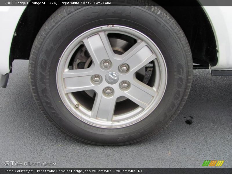Bright White / Khaki Two-Tone 2008 Dodge Durango SLT 4x4