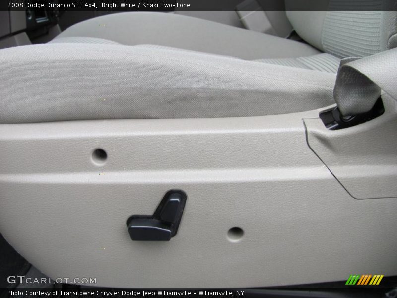 Bright White / Khaki Two-Tone 2008 Dodge Durango SLT 4x4