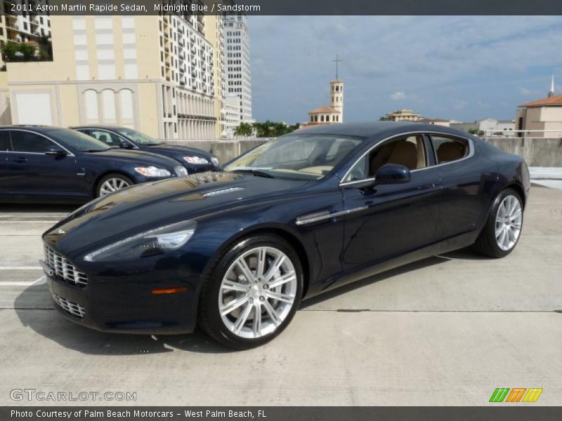 Midnight Blue / Sandstorm 2011 Aston Martin Rapide Sedan