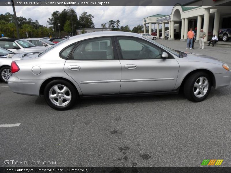 Silver Frost Metallic / Medium Graphite 2003 Ford Taurus SES