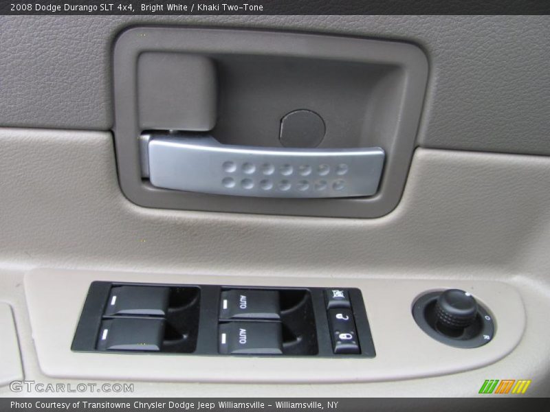 Bright White / Khaki Two-Tone 2008 Dodge Durango SLT 4x4