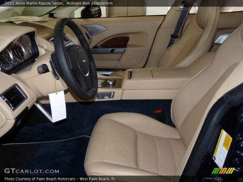  2011 Rapide Sedan Sandstorm Interior