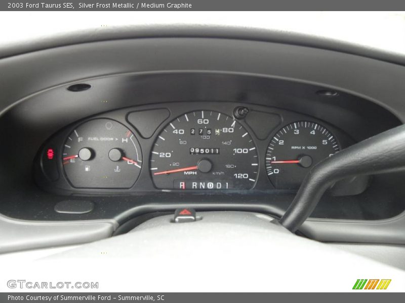 Silver Frost Metallic / Medium Graphite 2003 Ford Taurus SES
