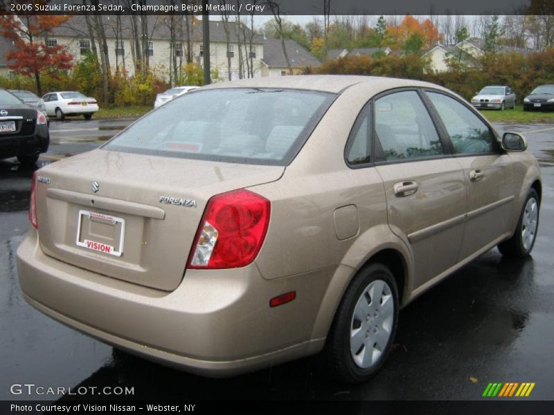 Champagne Beige Metallic / Grey 2006 Suzuki Forenza Sedan