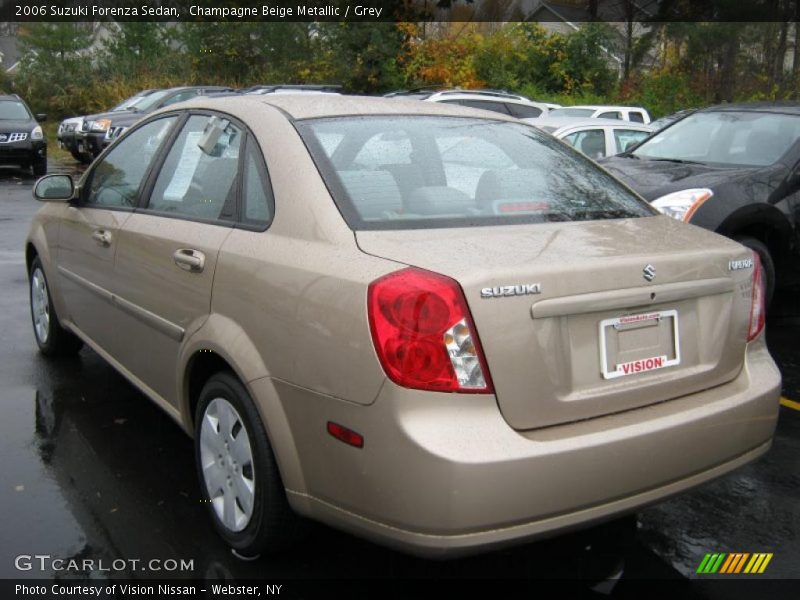 Champagne Beige Metallic / Grey 2006 Suzuki Forenza Sedan