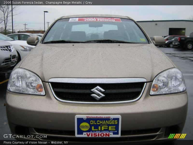 Champagne Beige Metallic / Grey 2006 Suzuki Forenza Sedan