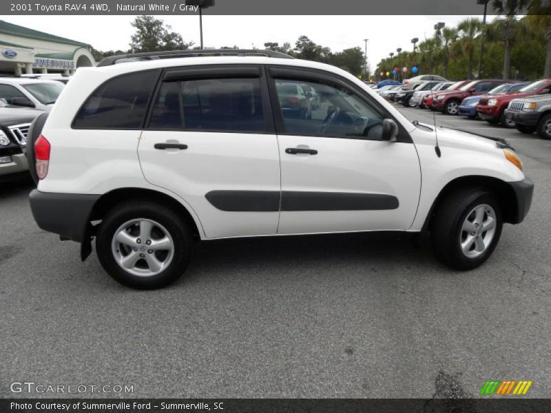 Natural White / Gray 2001 Toyota RAV4 4WD