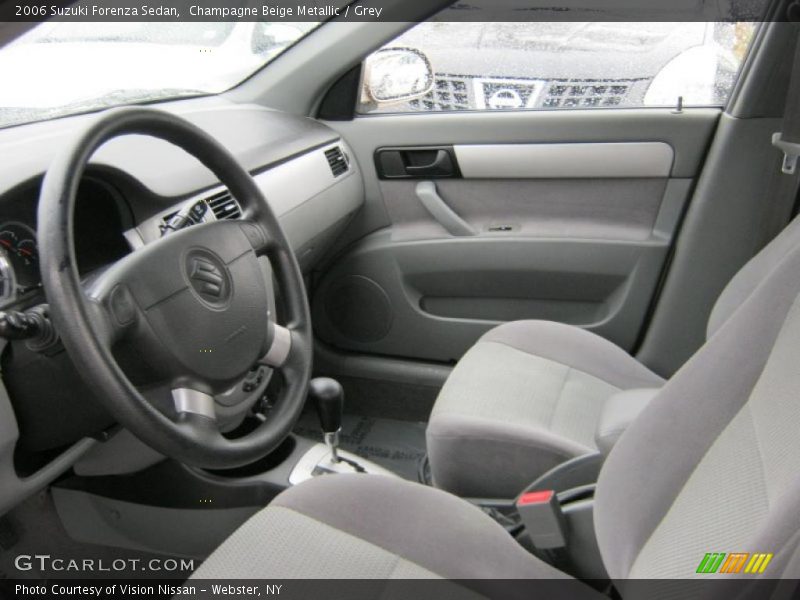Champagne Beige Metallic / Grey 2006 Suzuki Forenza Sedan