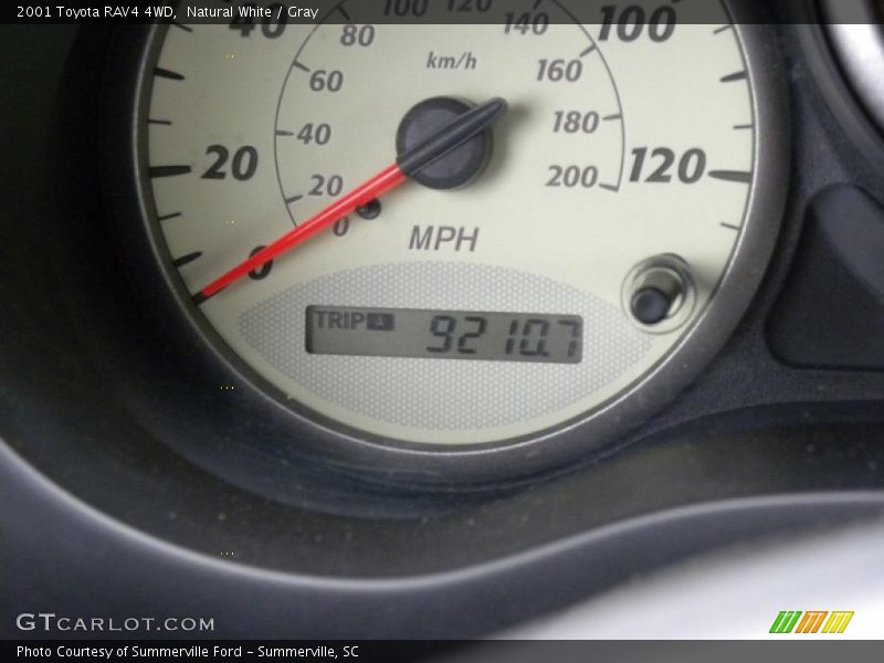 Natural White / Gray 2001 Toyota RAV4 4WD