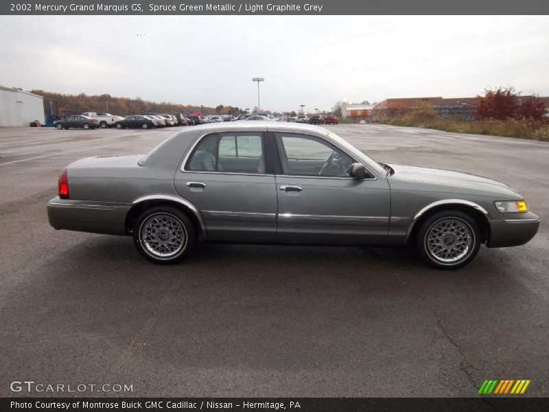 Spruce Green Metallic / Light Graphite Grey 2002 Mercury Grand Marquis GS