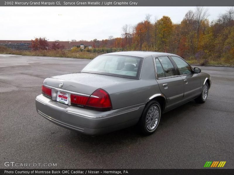 Spruce Green Metallic / Light Graphite Grey 2002 Mercury Grand Marquis GS
