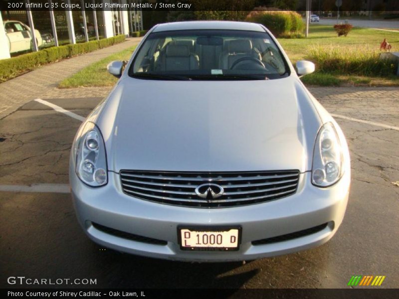 Liquid Platinum Metallic / Stone Gray 2007 Infiniti G 35 Coupe