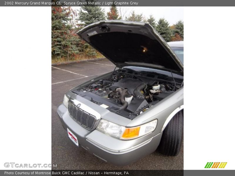 Spruce Green Metallic / Light Graphite Grey 2002 Mercury Grand Marquis GS