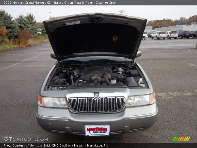 Spruce Green Metallic / Light Graphite Grey 2002 Mercury Grand Marquis GS