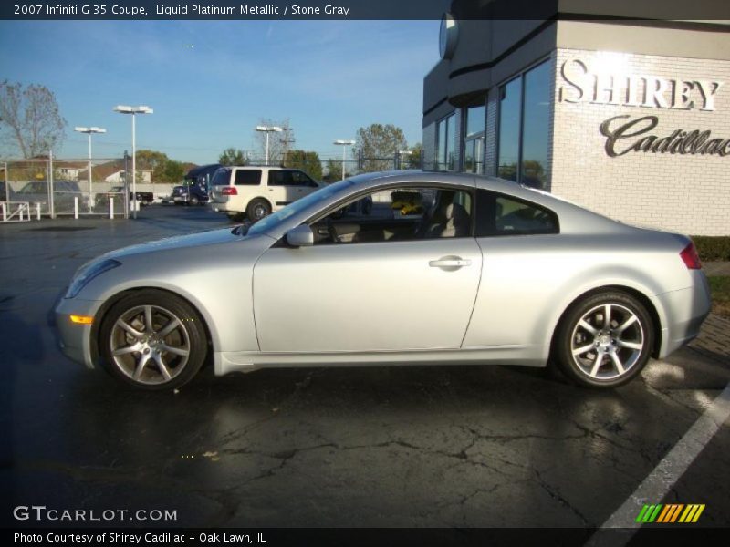 Liquid Platinum Metallic / Stone Gray 2007 Infiniti G 35 Coupe