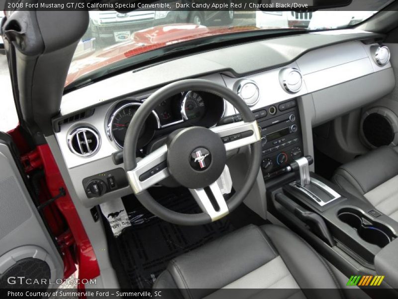 Dark Candy Apple Red / Charcoal Black/Dove 2008 Ford Mustang GT/CS California Special Convertible