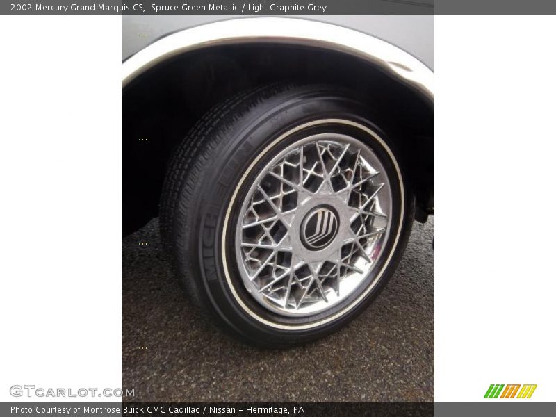 Spruce Green Metallic / Light Graphite Grey 2002 Mercury Grand Marquis GS