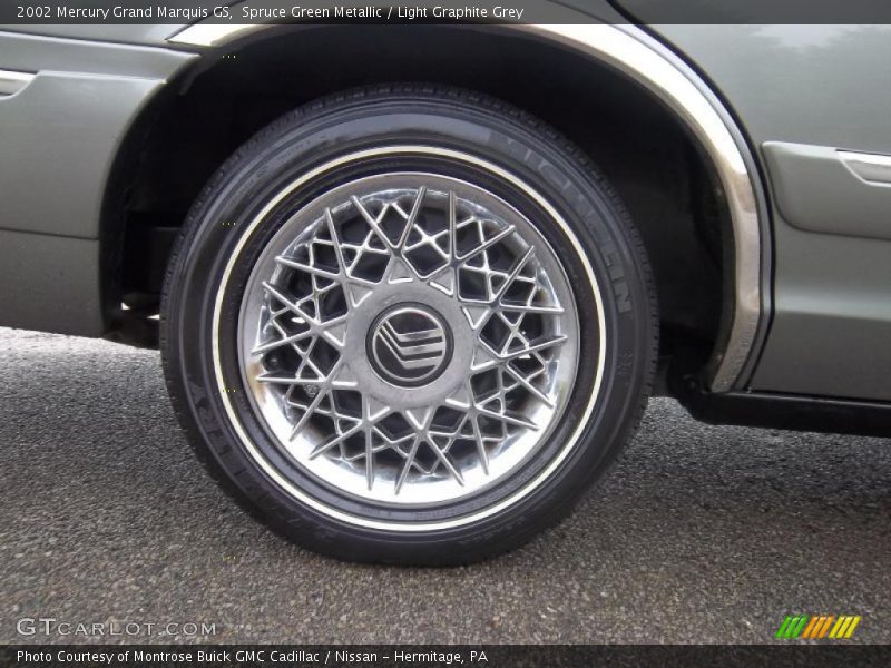 Spruce Green Metallic / Light Graphite Grey 2002 Mercury Grand Marquis GS