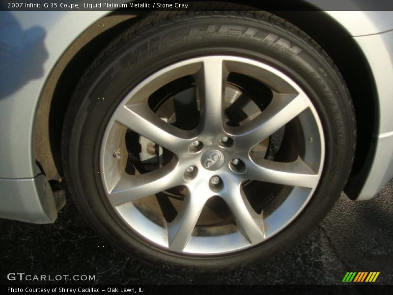 Liquid Platinum Metallic / Stone Gray 2007 Infiniti G 35 Coupe