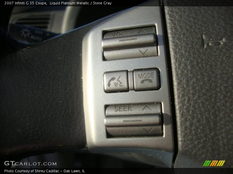 Liquid Platinum Metallic / Stone Gray 2007 Infiniti G 35 Coupe