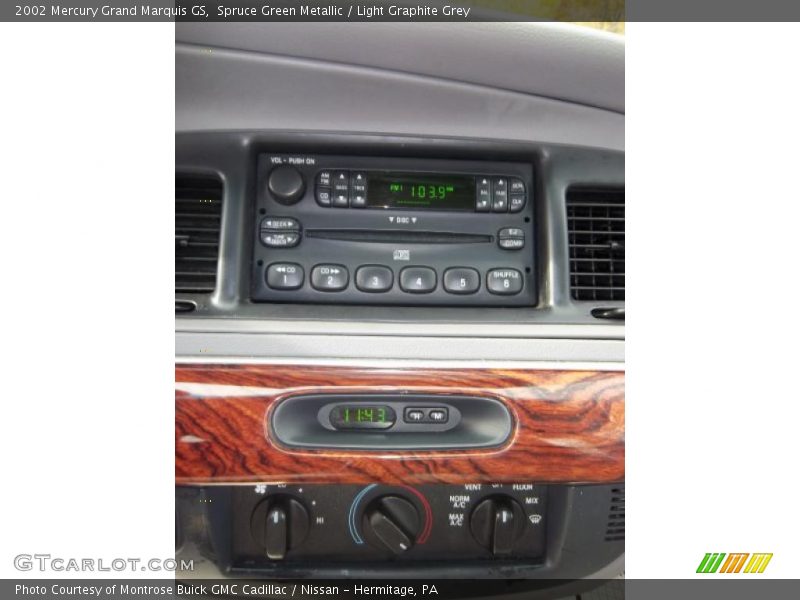 Spruce Green Metallic / Light Graphite Grey 2002 Mercury Grand Marquis GS