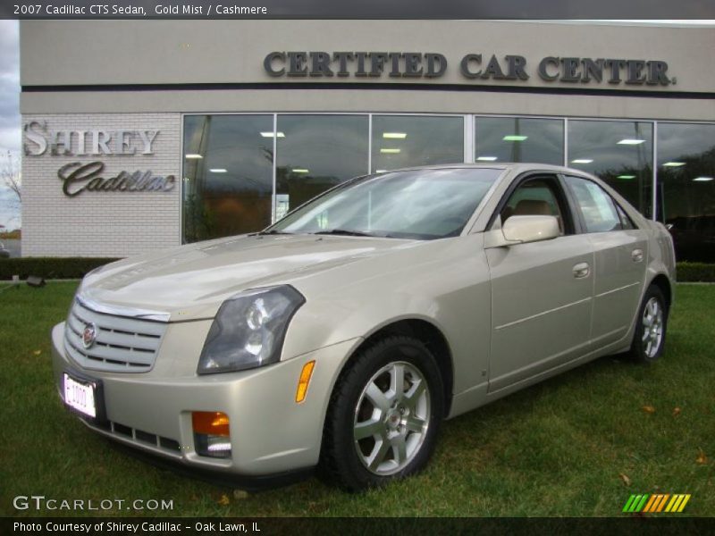 Gold Mist / Cashmere 2007 Cadillac CTS Sedan