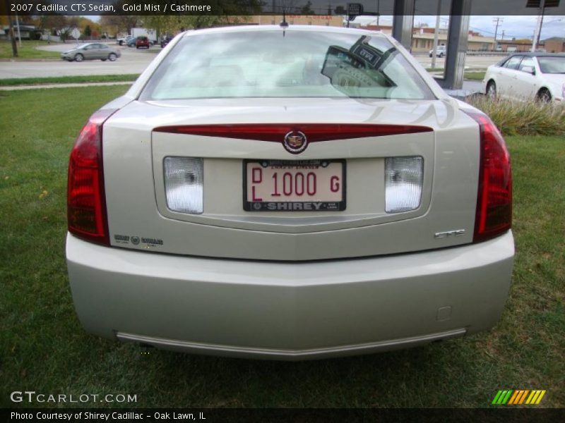 Gold Mist / Cashmere 2007 Cadillac CTS Sedan
