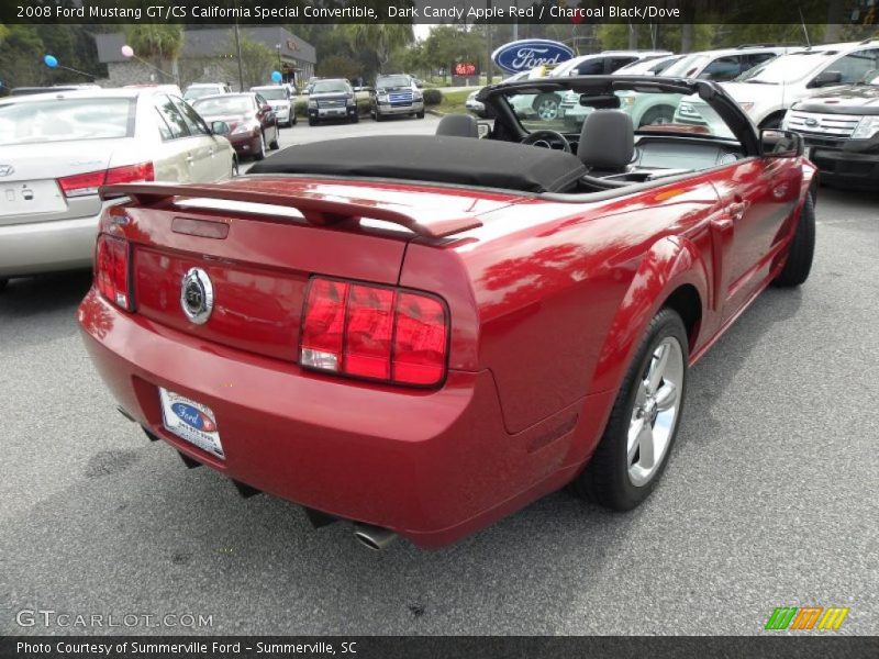 Dark Candy Apple Red / Charcoal Black/Dove 2008 Ford Mustang GT/CS California Special Convertible