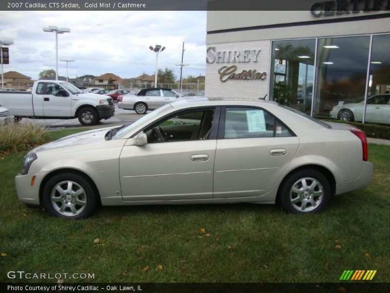 Gold Mist / Cashmere 2007 Cadillac CTS Sedan