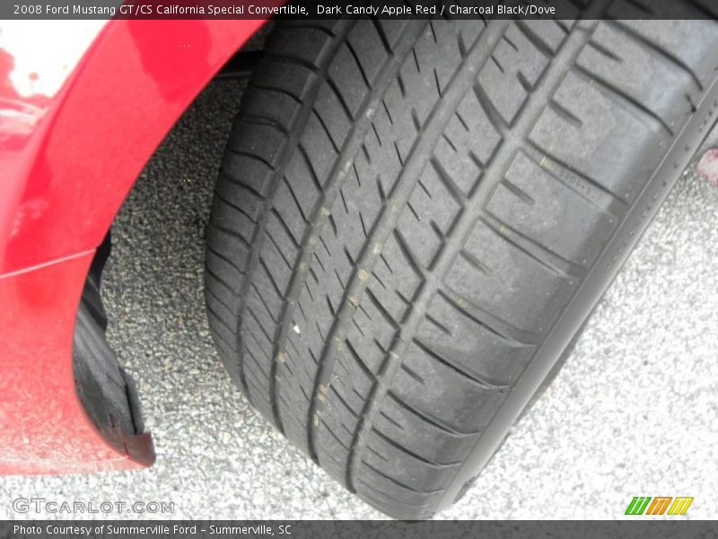 Dark Candy Apple Red / Charcoal Black/Dove 2008 Ford Mustang GT/CS California Special Convertible