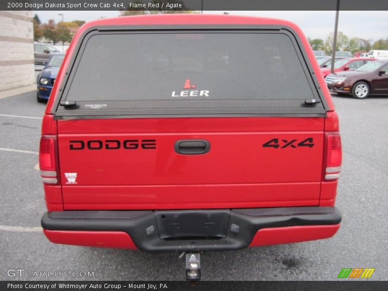 Flame Red / Agate 2000 Dodge Dakota Sport Crew Cab 4x4