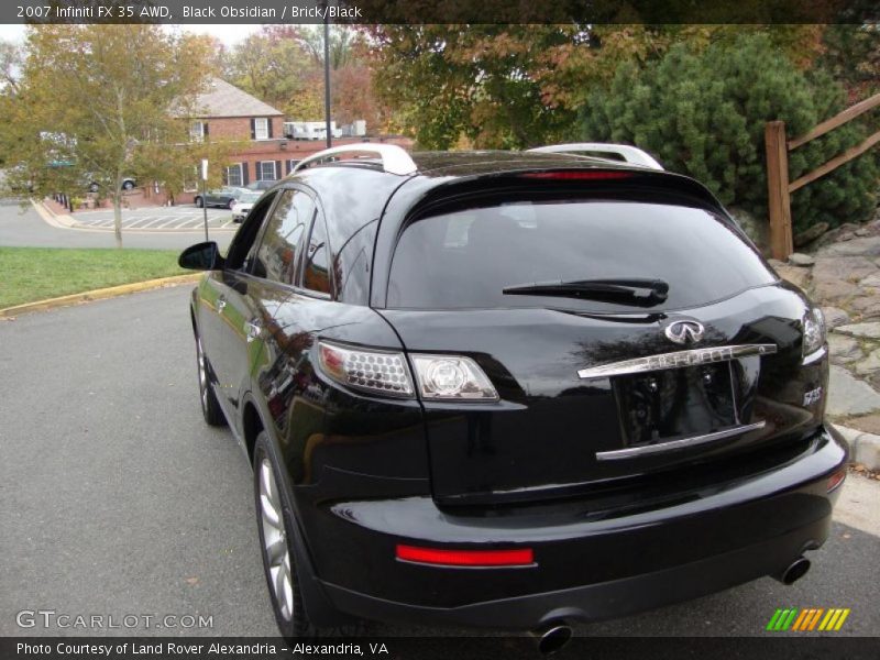 Black Obsidian / Brick/Black 2007 Infiniti FX 35 AWD