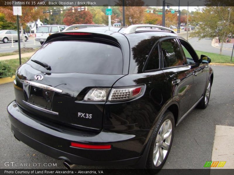 Black Obsidian / Brick/Black 2007 Infiniti FX 35 AWD